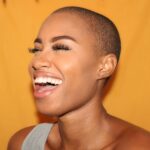 shaved head